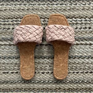 True Craft Women's Braided Slide Sandals - Blush. Size 9.